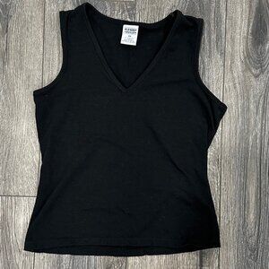 Old Navy Black Cropped Stretch Tank Top, Size Extra Small